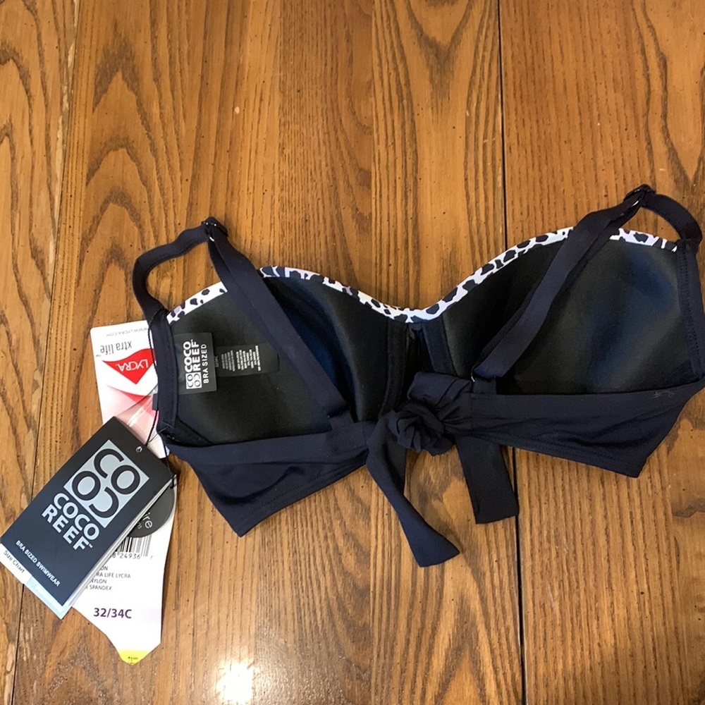 NWT Coco Reef DIVA Power Underwire Bikini Top Harmony Mix Cast-Black - Picture 6 of 9